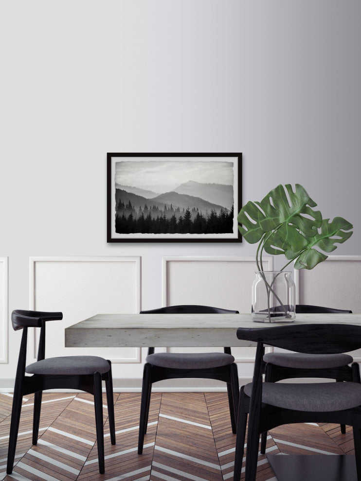 "Pinetree Forest" Framed Painting Print, 36x24
