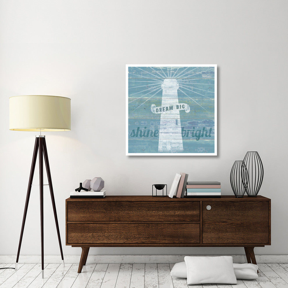 "Drift Lighthouse" Digital Paper Print by Sue Schlabach, 38"x38"