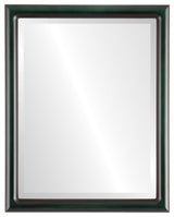 Pasadena Framed Rectangle Mirror, Hunter Green, 17"x21"