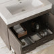 The Latitude Bathroom Vanity, Gray, 36", Single Sink, Freestanding