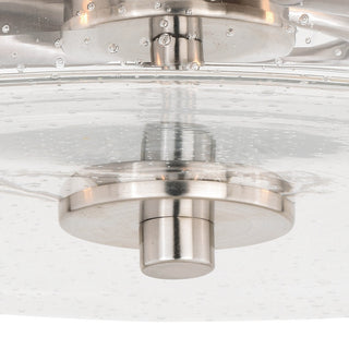 Addison 15" Semi Flush Mount, Satin Nickel