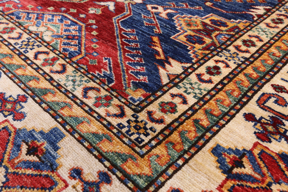 Super Kazak Hand-Knotted Wool Rug 7' 10" X 10' 6" Q5216
