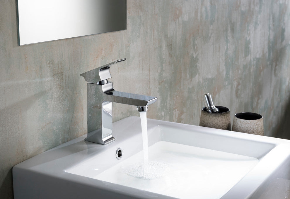Adler Single Hole Faucet, Chrome, Chrome