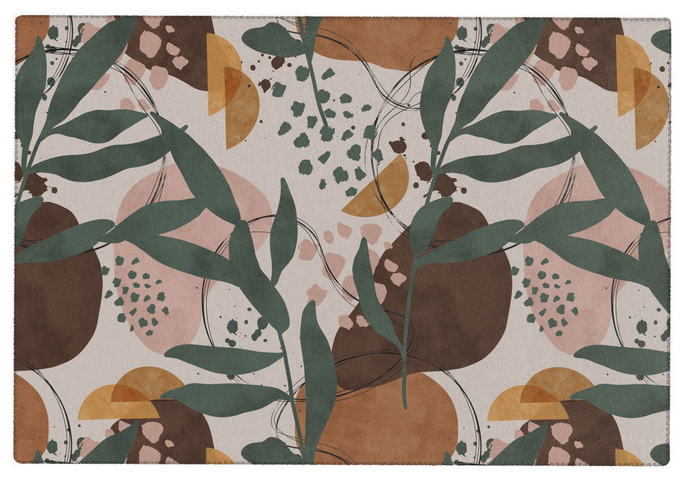 Marta Barragan Camarasa Abstract nature painting 89 Area Rug
