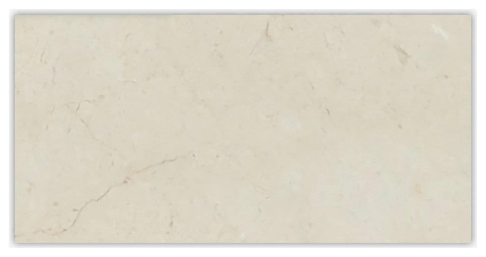 Crema Marfil Polished 6x12 Marble Tile
