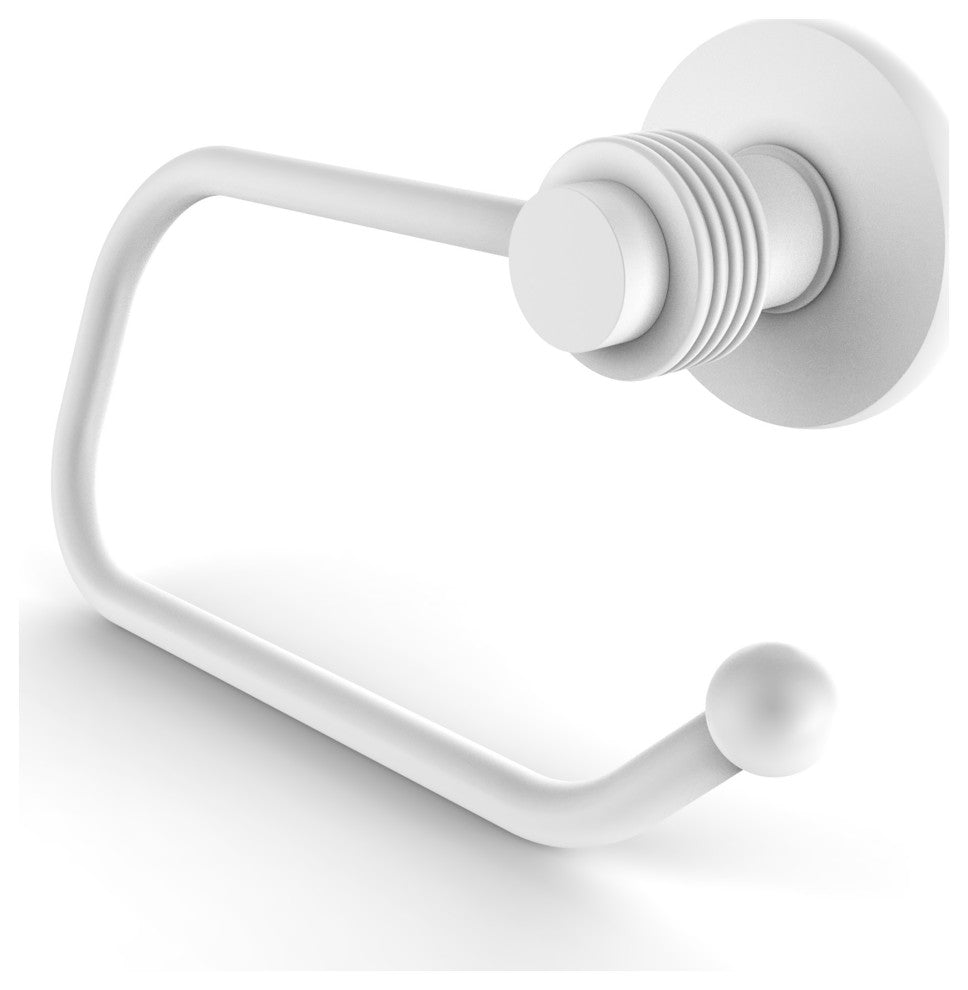 Mercury Euro Groovy Accent Toilet Tissue Holder, Matte White