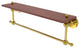 Astor Place 22" Solid Wood Shelf with Towel Bar, Polished Brass