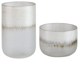 Uttermost 18071 Frost 6"W Table Vase - Metallic Silver