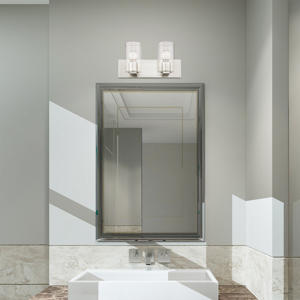 Livex Lighting Zurich 2 Light Brushed Nickel Vanity Sconce