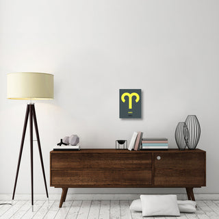 "Aries Zodiac Sign Yellow" Fine Art Print