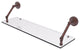 Prestige Regal 30" Floating Glass Shelf, Antique Copper