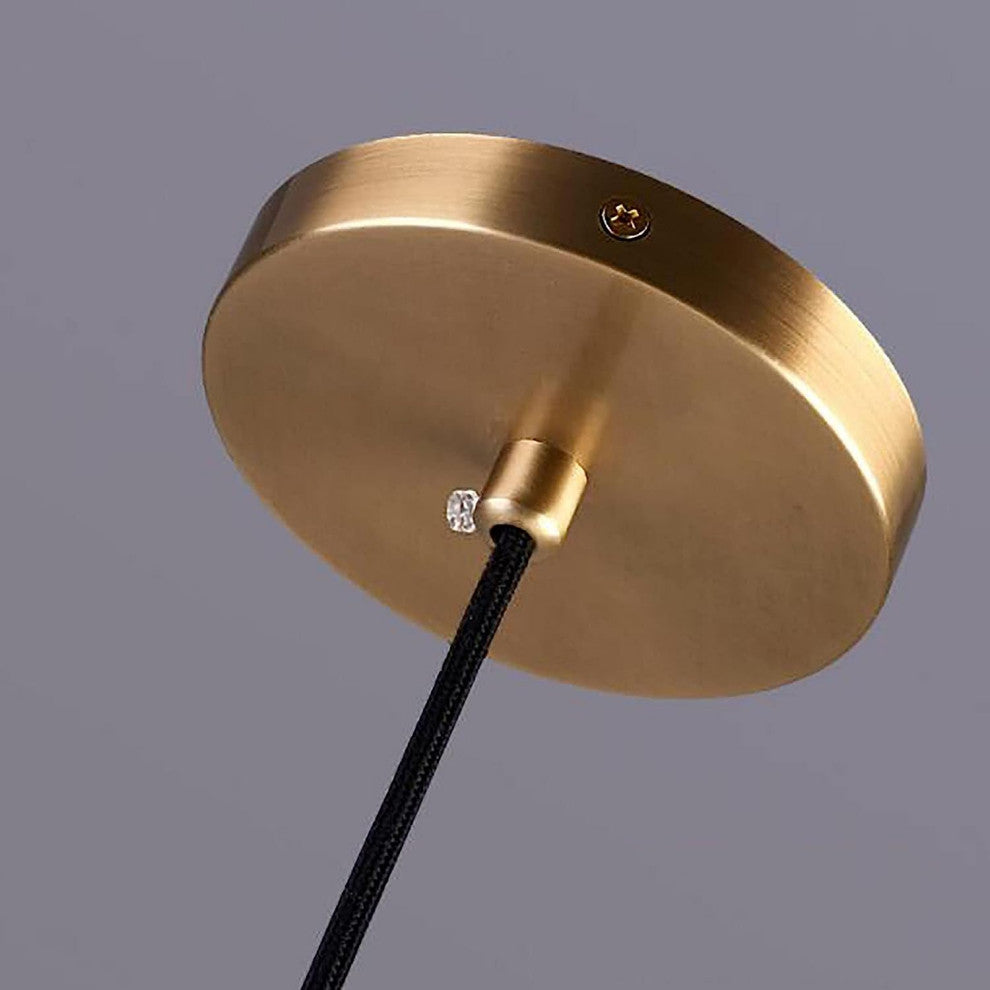 MIRODEMIÂ® Calice Ligure | Gold Crystal LED Pendant Light for Bedroom
