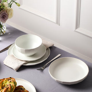 Stone Lain Rio Stoneware Pasta Bowl Set of 4, Beige