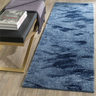Safavieh Retro 2'6" X 4' Power Loomed Rug in Light Blue and Blue