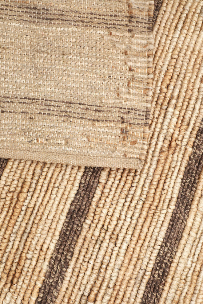 NuStory Summer Barn Boards Hand Woven Solid Color Area Rug in Natural, 5'x8'