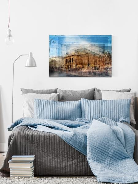 "Vienna Opera House" Painting Print on Wrapped Canvas, 18"x12"