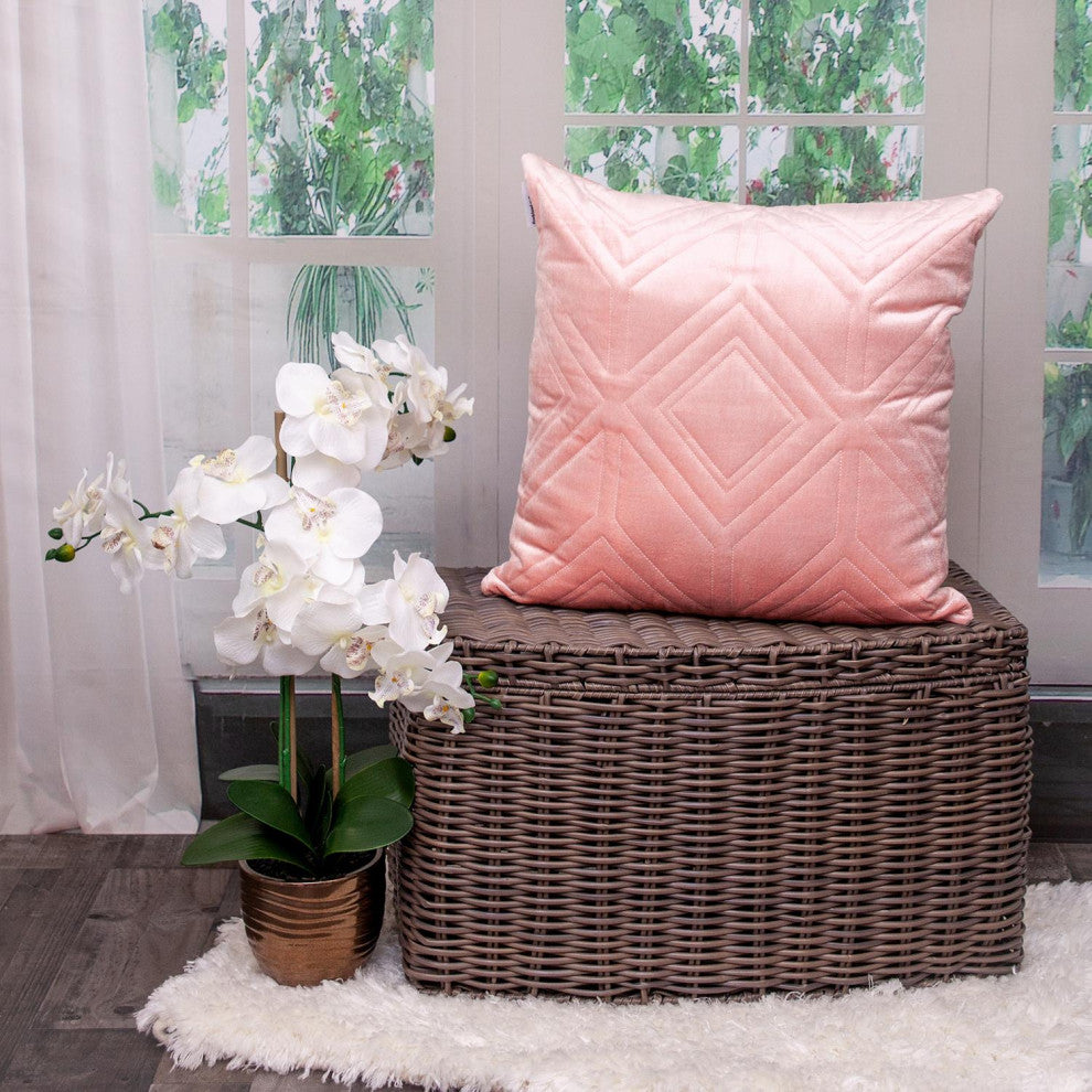 Parkland Collection Reta Pink Throw Pillow, Square