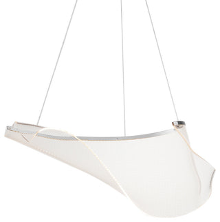 ET2 E24881-133 Rinkle 22"W LED Abstract Chandelier - Polished Chrome