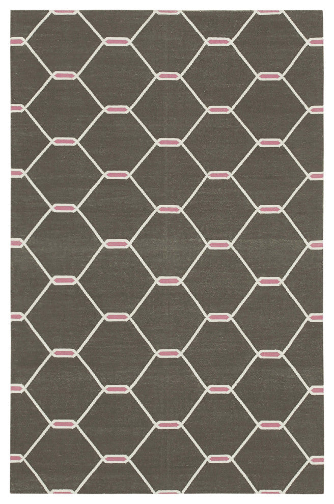 Rug N Carpet - Handmade Wool 3' 7'' x 5' 6'' Flatweave Dhurrie Kilim Rug