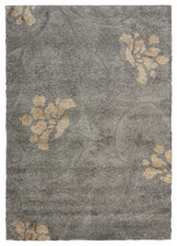 Safavieh Florida Shag 6' X 9' Power Loomed Rug in Gray and Beige