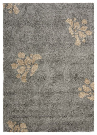 Safavieh Florida Shag 6' X 9' Power Loomed Rug in Gray and Beige