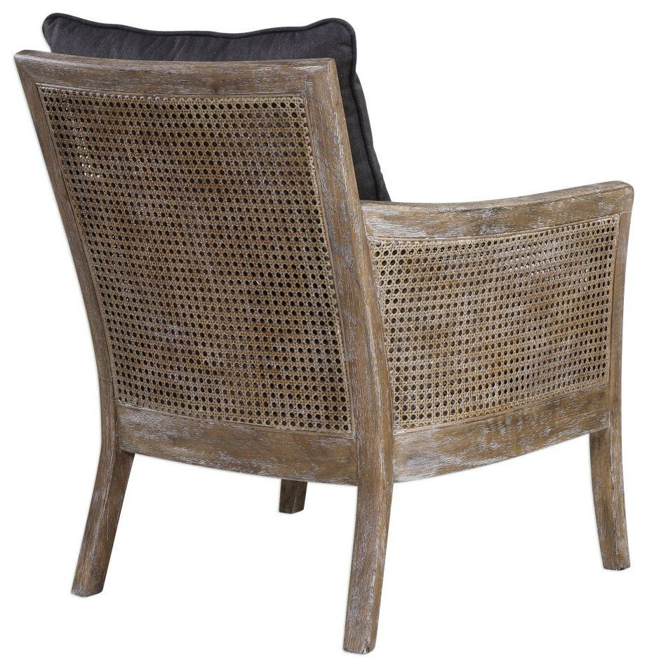 Uttermost Encore 30 x 34" Dark Gray Armchair