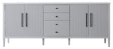 Home Living 84" Double Bathroom Vanity, Grey