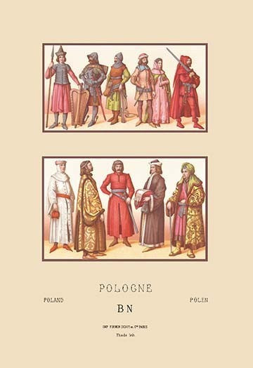 Knights and Nobility of Fifteenth Century Poland - Gallery Wrapped Canvas Art