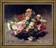 Georges Jeannin Bouquet de Roses Framed Premium Canvas Print, 16"x20"