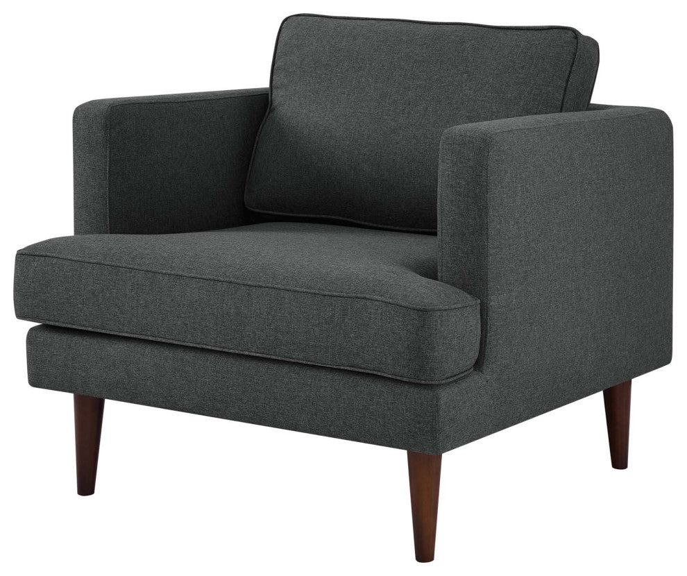 Armchair and Sofa Set, Fabric, Gray, Modern, Living Lounge Hospitality