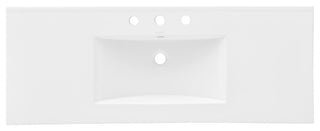 Ceramic Vanity Top 48" With Three Faucet Holes