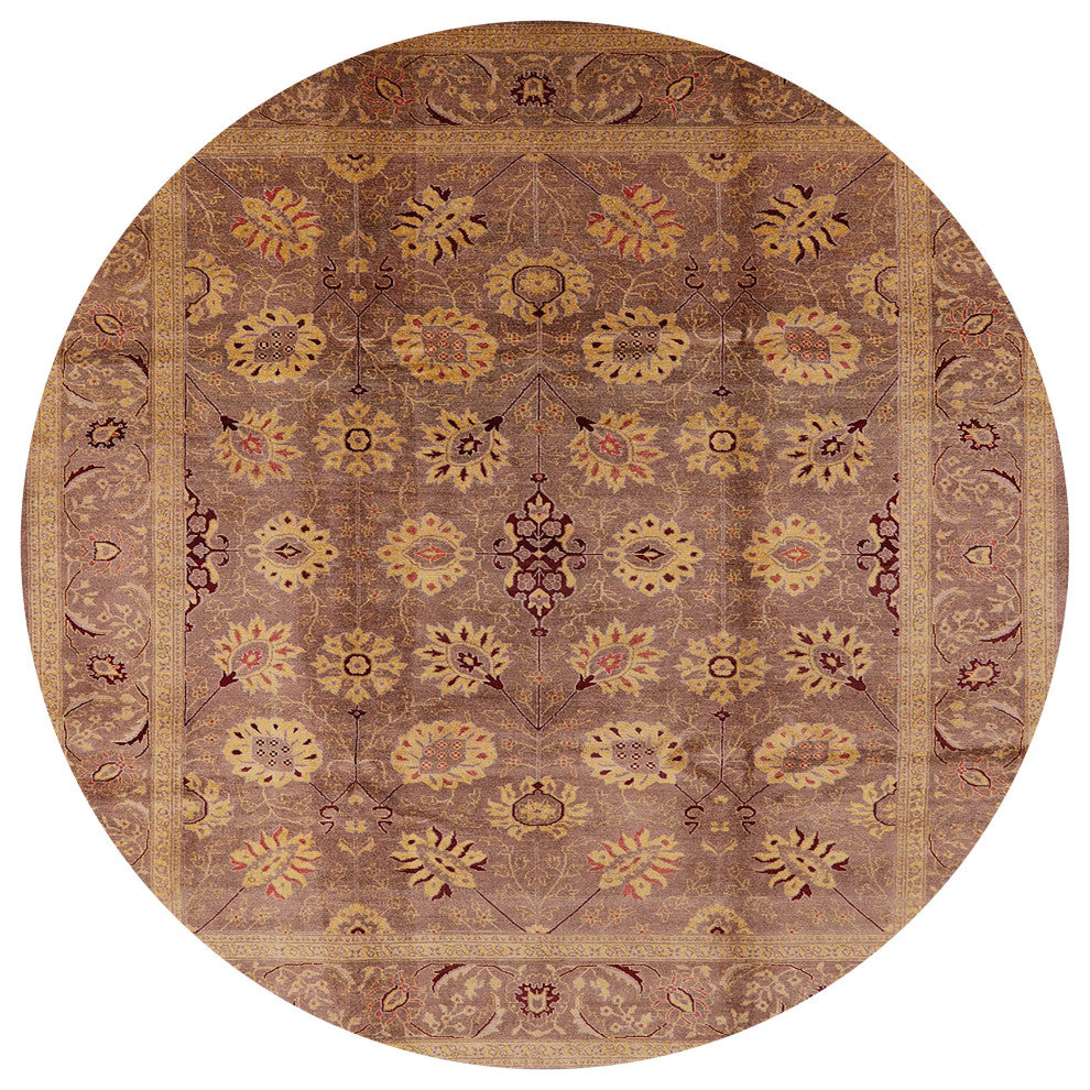 Ahgly Company Indoor Round Mid-Century Modern Area Rugs, 5' Round
