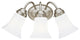 Kichler 3 Light Bath Light in Brushed Nickel