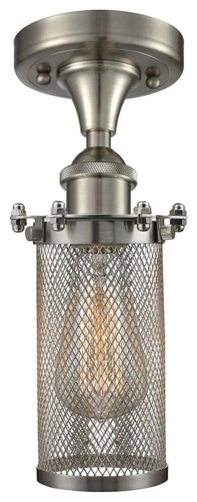INNOVATIONS LIGHTING 516-1C-SN-220-LED Bleecker 1 Light Flush Mount