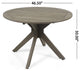 GDF Studio 5-Piece Kirby Outdoor Wood and Wicker Dining Set, Gray Finish/Gray
