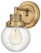 Hinkley Poppy Small Single Light Vanity, Heritage Brass