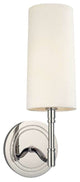 Hudson Valley Dillon 1 Light Wall Sconce, Polished Nickel