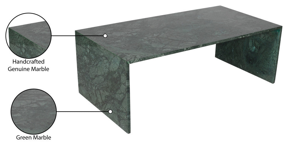 Canova Marble Coffee Table, Green, Coffee Table