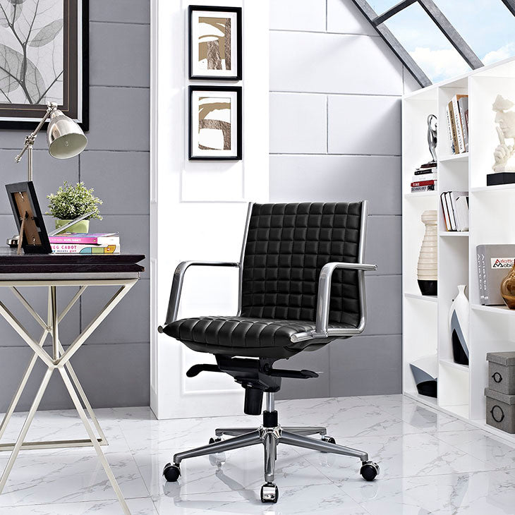 Black Pattern Office Chair