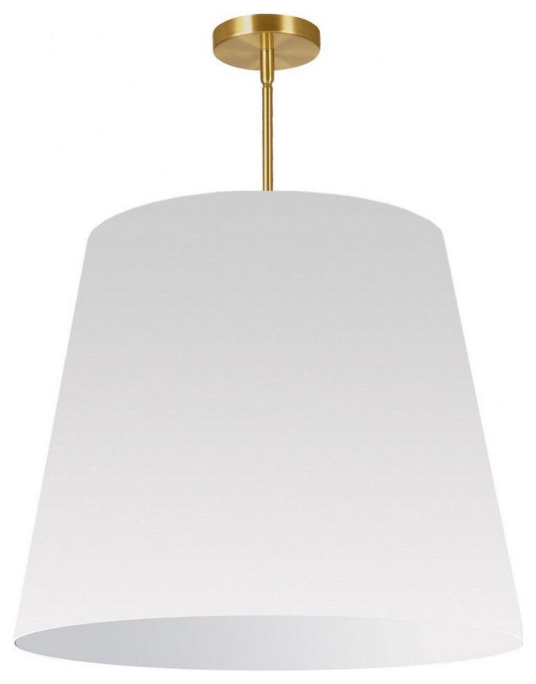 DAINOLITE ODR-L-692 1 Light Oversized Drum Pendant Large White/Gold Shade