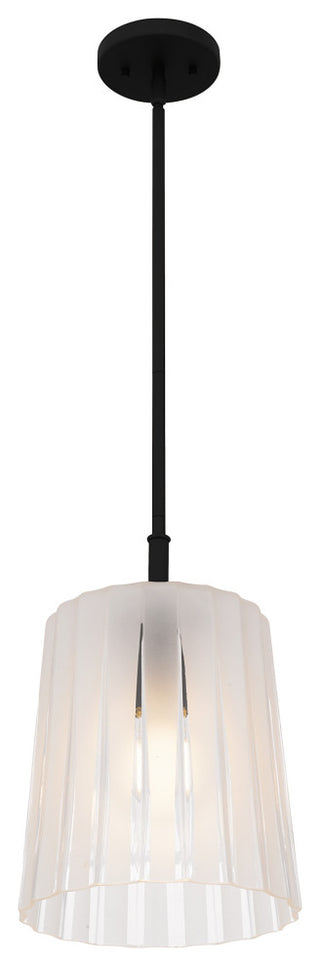 Quoizel RAY1510 Gray 10"W Mini Pendant - Matte Black