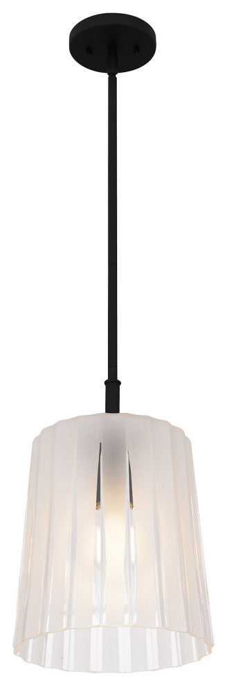 Quoizel RAY1510 Gray 10"W Mini Pendant - Matte Black