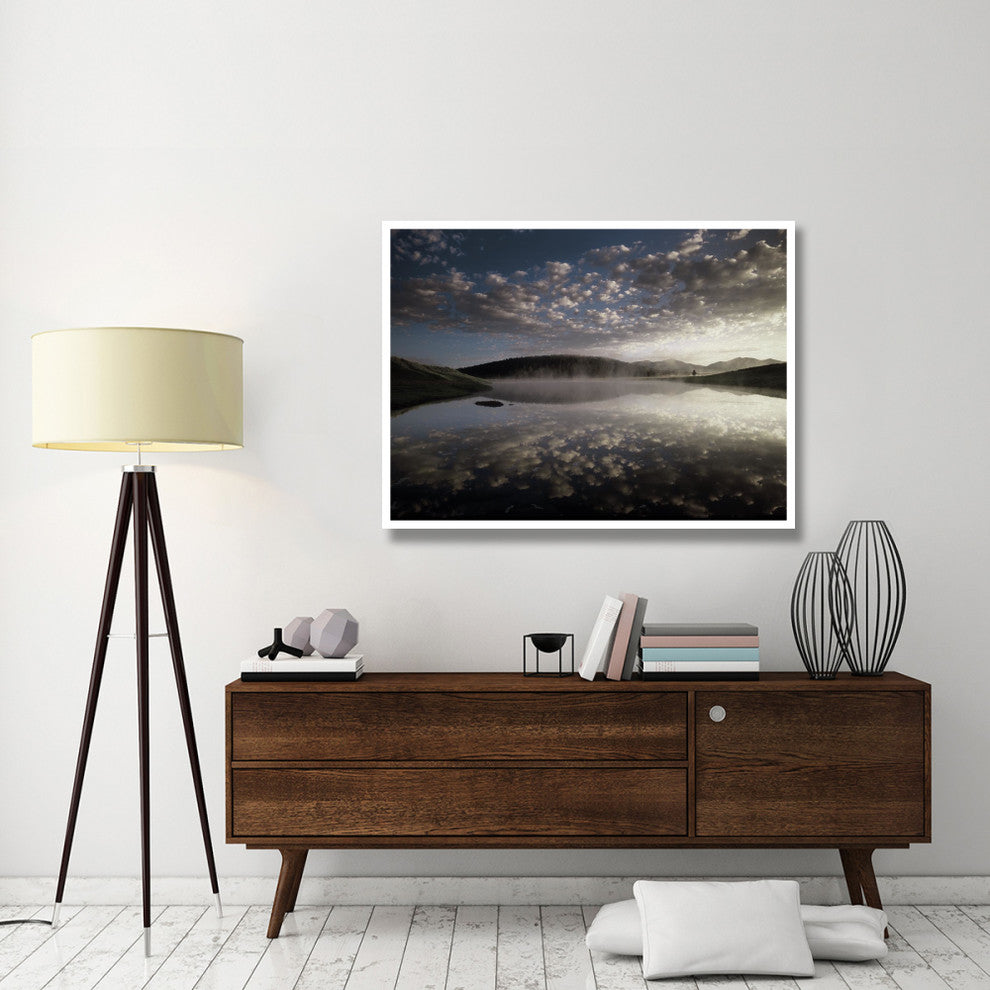"Absaroka Range from Yellowstone National Park, Wyoming" Paper Art, 50"x38"
