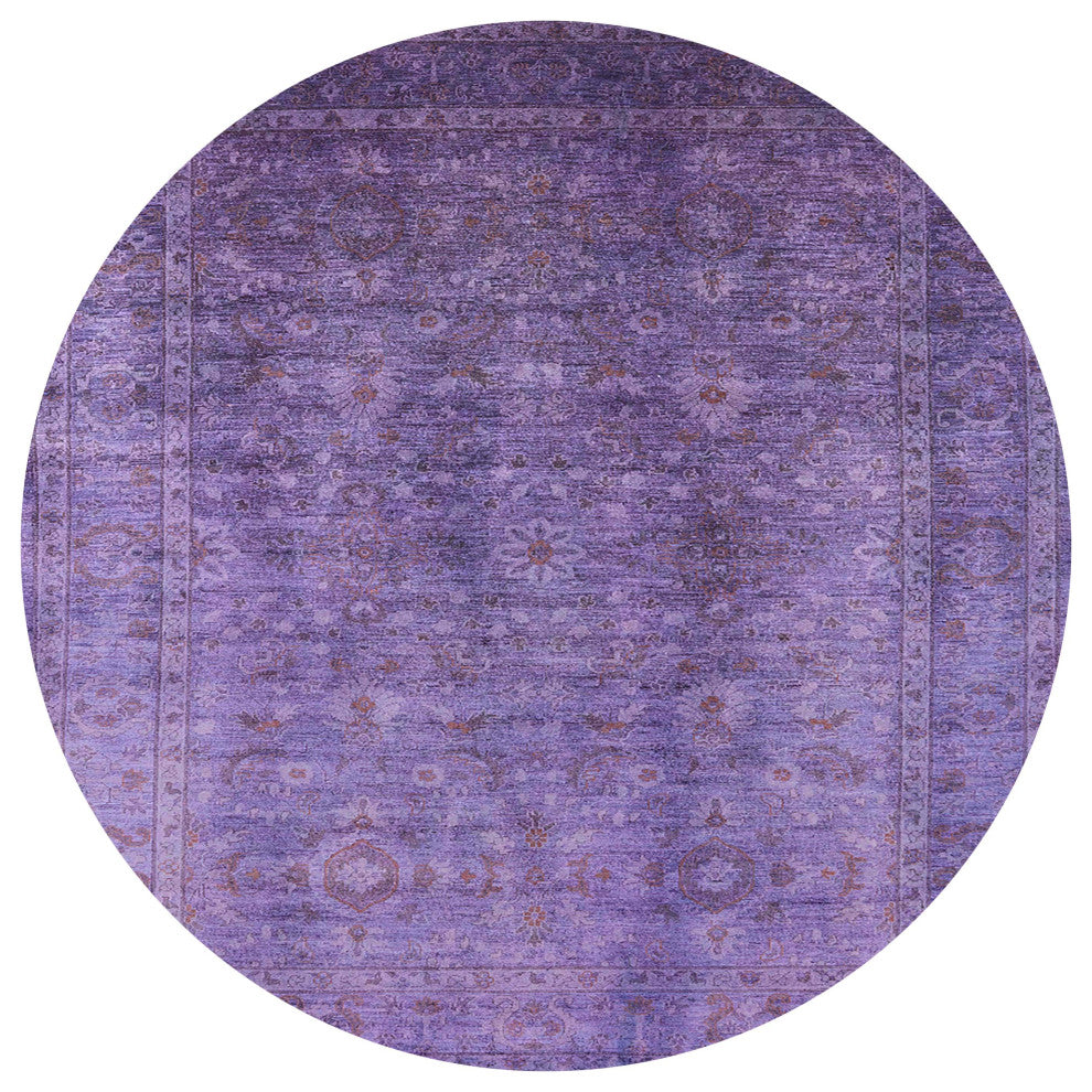 Ahgly Company Indoor Round Mid-Century Modern Area Rugs, 4' Round