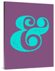 "Ampersand Poster Purple and Blue" Fine Art Print