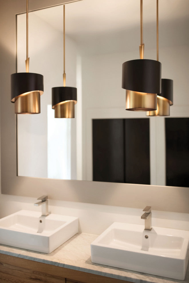 Fredrick Ramond Gigi Small Pendant, Heritage Brass