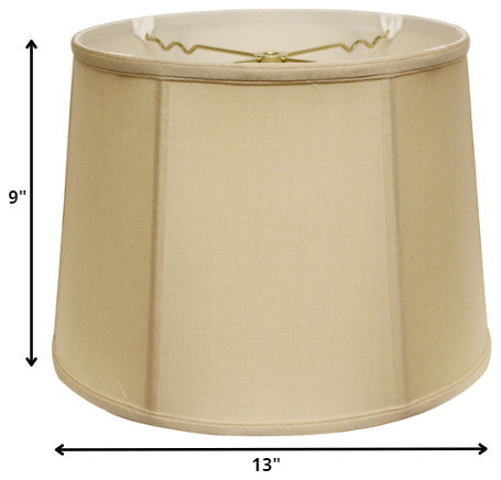 13" Inherent Throwback Drum Pongee Silk Lampshade