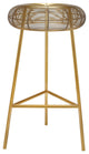 Tuscany Durable Metal Stool, Gold, Counter Height