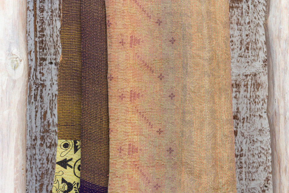 Charming Silk Kantha Scarf