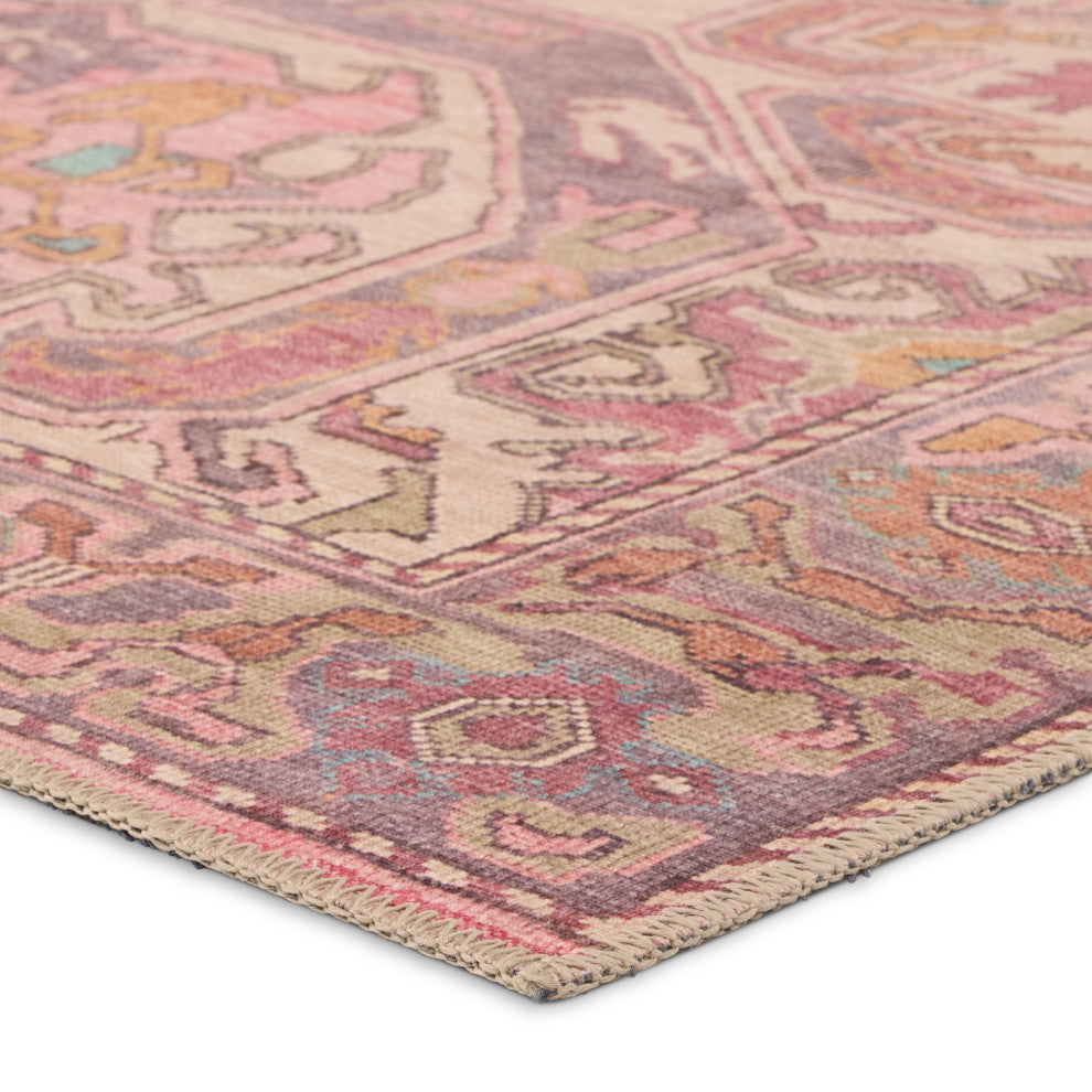 Vibe by Jaipur Living Elanor Medallion Pink/Purple Area Rug 4'X6'
